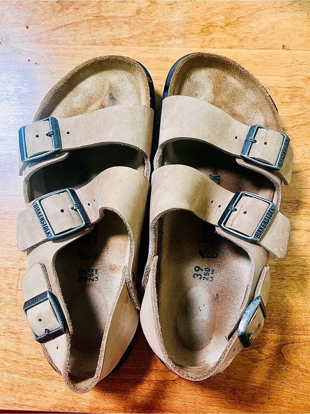 Birkenstock Milano Crosstown Rugged Oiled Leather Sandals - Size 39 (W8 / M6)